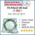 1 Biji - FlyWheel Oil Seal ( Crank Shaft Rear ) - Proton Gen2 , Waja , Persona , NEO , BLM / FL / FLX. 