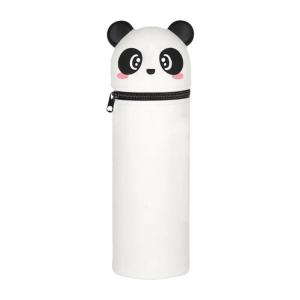 Cartoon Pencil Case Telescoping Pencil Bag Soft Silicone Pen Pouches Large Capacity Pencil Case Standing up Pen Case