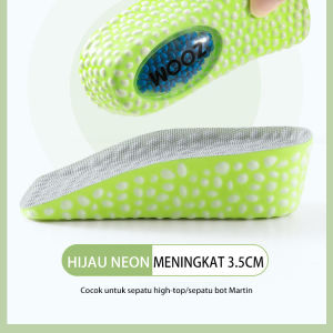 3.5cm Sepasang Sol Popcorn Tumit Insole Sol Peninggi Badan / Sepatu Dalam Yang Tidak Terlihat / Setengah Sol