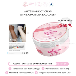 Meantea Beauty Body Cream Lotion Pemutih Badan 250gr DNA Salmon