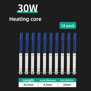 LLCY 1/2/5pcs 220V 30W40W60W Electric Soldering Iron Core High Temperature Resistance 3 Sizes Metalworking Accessory High Quality Spare Part Equipment