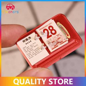 [Eleanor] Dollhouse Calendar Scene Model Doll House Furniture Mini Calendar Accessories Miniature Desk Calendar Toy