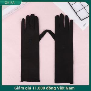 QK FA ✨ 1 cặp găng tay Kem chống nắng lái xe găng tay căng Phụ Nữ Chống UV giữa dài thoáng khí găng tay cho mùa xuân mùa hè Găng tay mỏng