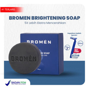 BROMEN Brightening Soap - Sabun Brightening Sabun Cuci Muka Mencerahkan Wajah Pria Original