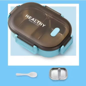 Stainless Inner Compartment Sealed Lunch Box Portable Student Officer Bento Box Insulation Tableware