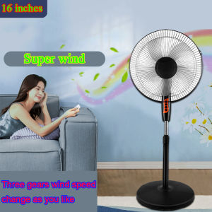 NEW 10 year warranty cheap and silent Household electric fan 16 inch 5 Blade Stand fan shaking head fan vertical fan floor fan