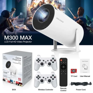 Smart projector mini portable built-in game handle and game system suitable for home bedroom living room 4k hd projector