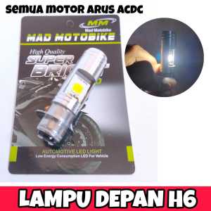 LAMPU LED H6 2 SISI PUTIH UNIVERSAL