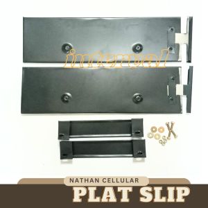 Tatakan Plat Nomor Mobil Dudukan Plat Nomer Model Slip Samping Hitam
