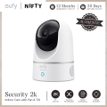 eufy by Anker Security Indoor Cam Pan & Tilt, Indoor Security Camera, CCTV Camera, Plug-in Security Indoor Camera, Wi-Fi, IP Camera, 2K Resolution, Night Vision, Pet Detection, Two Way Audio, Mobile Alerts, 360°, 24/7 recording, Smart Home Securit. 