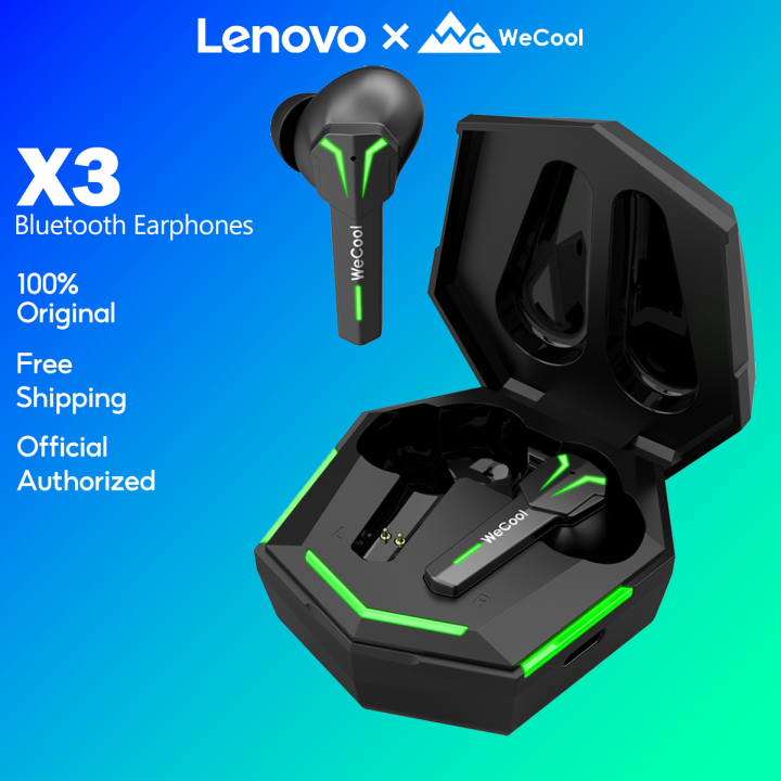 Lenovo x WeCool Freesolo X3 Gaming True Wireless Earphone With RGB Lights 60ms Low Latency And 30 hours of Playtime Bluetooth 5.1 Lazada Singapore