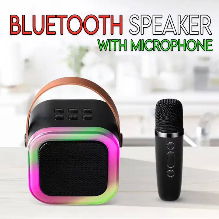 BLACK K12 - Bluetooth Speaker with Microphone Wireless 3D Sound ...
