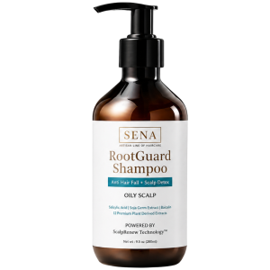 SENA RootGuard Shampoo – Anti Hair Fall Shampoo for Oily Scalp Dandruff & Follicle Detox | Pregnancy Safe Shampoo Malaysia | Herbal Scalp Cleanser for Greasy Flaky Itchy Hair | No SLS No Hormone | Gentle Daily Use for All Genders