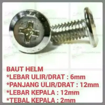 Baut helm GM evolution BMC hiu MDS TRX G2 tsk arl thi RN Gix Shell baut helm / baud helm