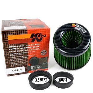 K&N Mushroom Head 3 /3.5 /4 inch Car Intake Air Filter for Universal Use