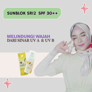 Sunblok SR12 SPF 30++ BPOM  - Pelembab Wajah - Cream Pelindung Wajah Dari Sinar UV - Sunscreen SR12