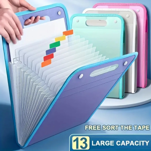 Pleated Briefcase For Document With 13 Partitions And Briefcase A4 Size School Office2026