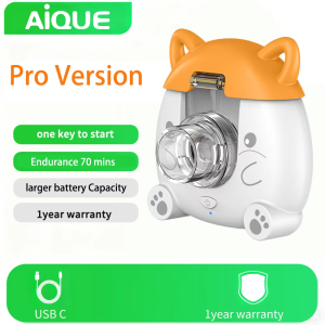 AIQUE Rechargeable Mesh Nebulizer Medical Silent Child Handheld Asthma Inhaler Mini Portable Atomizer Children Health Care