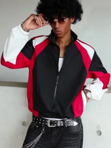 Mens Color-Blocked Jacket lightweight Casual Travel Windproof and Wear-Resistant High-Quality Fabric Boyfriend Gift 2026