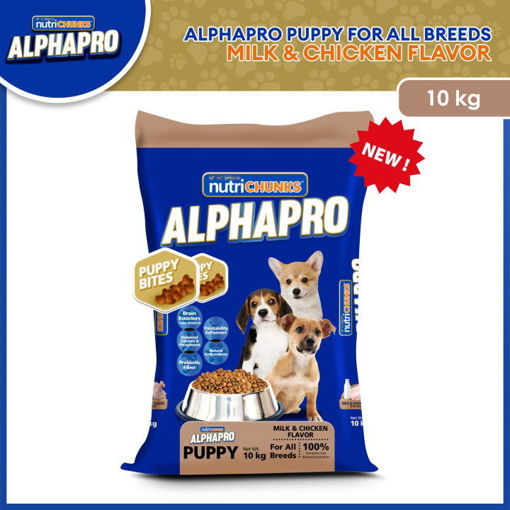 ALPHAPRO Puppy Bites Milk and Chicken 10kg | Lazada PH