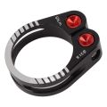 DSLONG Adjustable Bike Seat Post Clamp Hollow Lock Aluminum Alloy Mountain Road Bike Seat Post Clamp Durable Lightweight Bike  Seatpost Collar Bike Seat Tubes. 