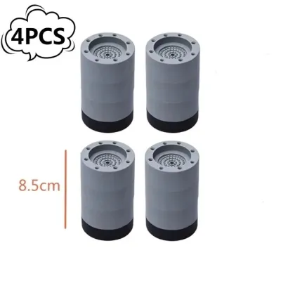 JUSTODO 4Pcs Anti Slip Washer Anti Vibration Feet Pad Heightening Shock-absorbing Furniture Dampers Stand Universal Silent Dampers Washing Machine Foot Pad Washing Machine Refrigerator