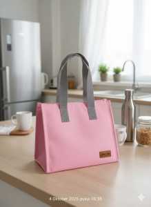 Tas Lunch Bag Thermal Aluminium Foil Multifungsi untuk Sekolah/Kuliah/Work/Travel - Warna Anggur/Biru Gemerlap/Pink