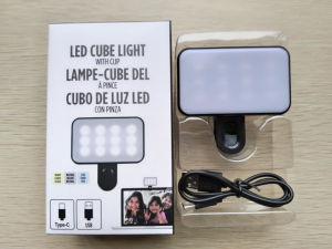 Lampu Jepit Selfie Portable Mini Fill Light Live Streaming Video Call Universal