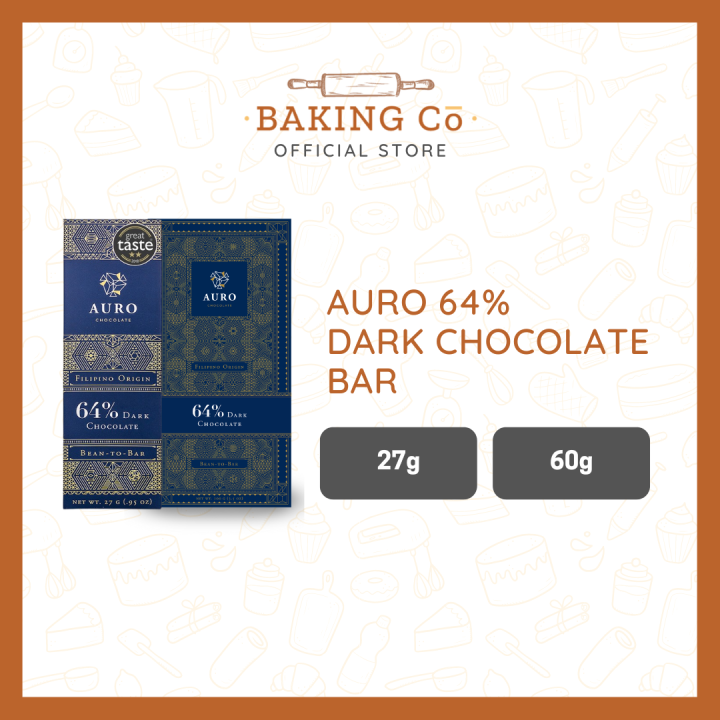 Auro Chocolate 64% Dark Chocolate Bar - 27g/60g | Lazada PH