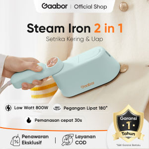 Gaabor Steam Iron 800W Setrika Uap 2in1 Setrika Basah dan Setrika Kering / HM-M01A