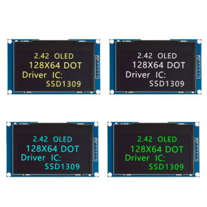 2.42inch mô-đun Màn hình 128x64 Độ phân giải SPI IIC giao diện cho vi điều khiển nhỏ gọn ABS thiết kế
