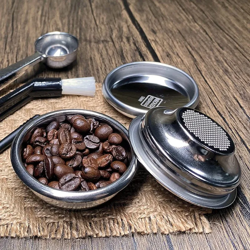 51mm Filter Basket 1/2/4 Cup for Espresso Bottomless Portafilter,Compatible  with Delonghi,Breville 51mm Coffee Machine - Main Image