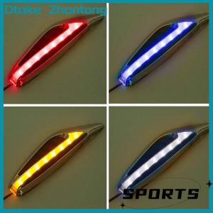 Dtake Pair(2pieces) Universal Blade Steering Light Fender Side Marker Light Car LED Turn Signal Lamps Yellow Red Blue White