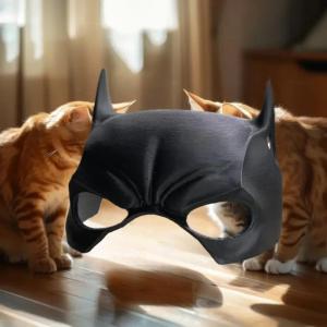 LYM Dog Bat Cool Man Mask Dog Avenger Mask Cute Bat Mask Superhero Toys Halloween Costume For Dogs Pet Supplies