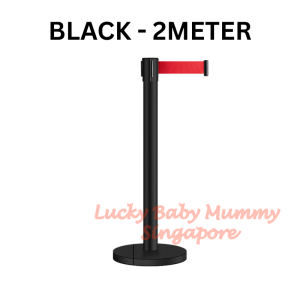Retractable Queue Pole 2 Meter Stainless Steel Crowd Control Barrier Post