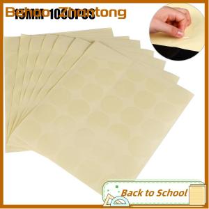 Behoo 1000 15MM clear round sticker round transparent labels circle PVC Sealing labels