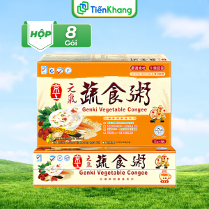 Cháo Rau Củ Genki - Váng cháo 7 thành phần ăn liền - Hộp 8 Gói