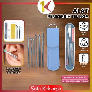 SK-C571-C572 Alat Pembersih Telinga Korek Kuping Ear Wax 6 In 1 / Set Paket Pembersih Kotoran