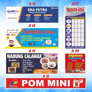 SPANDUK BANNER | BACKDROP | BACKROUND | BALIHO | BANER 50 X 120 CM TEBAL 340 GSM FREE DESIGN CETAK