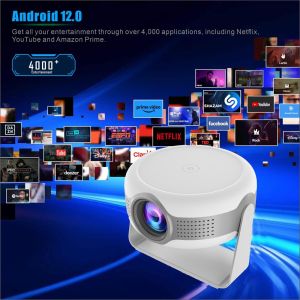 Xiaomi Projector T269 Portable 5G/WIFI Mini Projector Smart Real 1080P 4K Ultra Clear Full HD Movie Proyector 200 Large Screen LED Bluetooth Projectors For Android Built-in HDMI/USB interface Netflix Youtube Google Home Theater