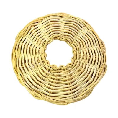 NCNC Handwoven Rattan Lamp Shade Rustic Exquisite Chandelier Shade Lampshade Light Fixture Classic Pendant Light Shade Outdoor