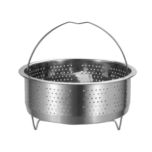 Steaming Tray Stainless Steel Steamers Basket with Handle Steaming Grid Vegetable Steamers Rack Enduring