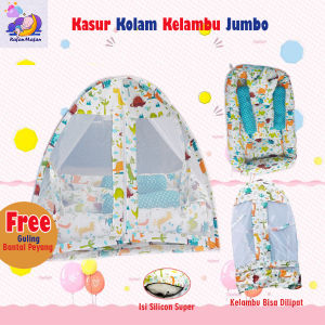 Kasur Bayi Tebal Empuk Bentuk Kolam + Kelambu + Bantal guling