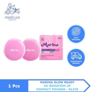 Marina Compact Powder UV Brighten Up 12gr - Bedak Padat Marina