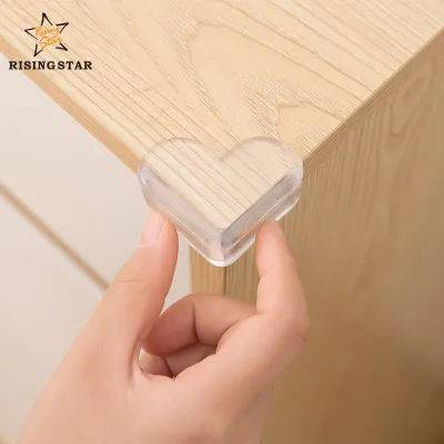 Rising Star Baby Safety Silicone Table Corner Protector Transparent Anti-Collision Angle Protection Corner Guard