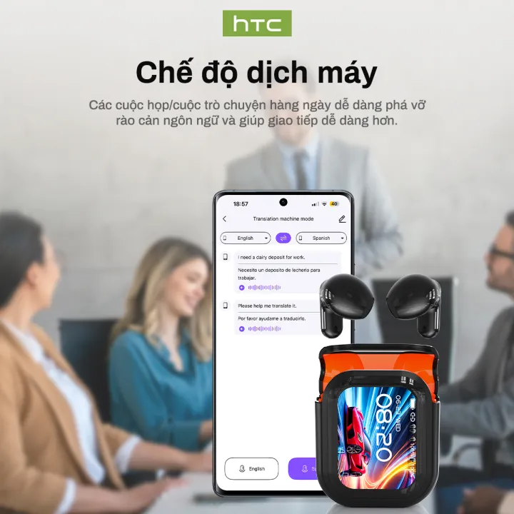 HTC NE20 AI tai nghe dịch thuật Tai nghe phiên dịch có thể dịch 134 ngôn ngữ Điều khiển màn hình Tai nghe Bluetooth không dây Tai nghe thể thao chơi game Bluetooth V6.0 | BigBuy360 - bigbuy360.vn HTC NE20 AI tai nghe dịch thuật Tai nghe phiên dịch có thể dịch 134 ngôn ngữ Điều khiển màn hình Tai nghe Bluetooth không dây Tai nghe thể thao chơi game Bluetooth V6.0 | BigBuy360 - bigbuy360.vn