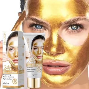 MOOYAM 24K Gold Peel-Off Facial Mask 60g (BUY 1 FREE1 )– Deep Cleansing Skin Whitening Hydrating Glow Mask for All Skin Types