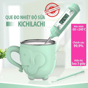 Nhiệt kế đo nhiệt độ nước pha sữa nước tắm thức ăn cho bé Chất liệu INOX 304 không rỉ và nhựa ABS An toàn n toàn cho bé và gia đình