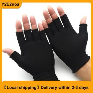 【Local shipping】 Half Finger Fingerless Gloves For Women And Men Wool Knit Wrist Cotton Gloves