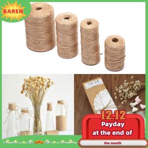 BAREN Tự Nhiên Cây Gai Dầu Linen Dây Xoắn Vải Bố Đay Sợi Dây Thừng Sợi Dây Thừng DIY Thủ Công Trang Trí Nội Thất